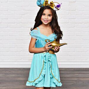 Disney Princess Jasmine from Aladdin Turquoise and Gold Kids Costume